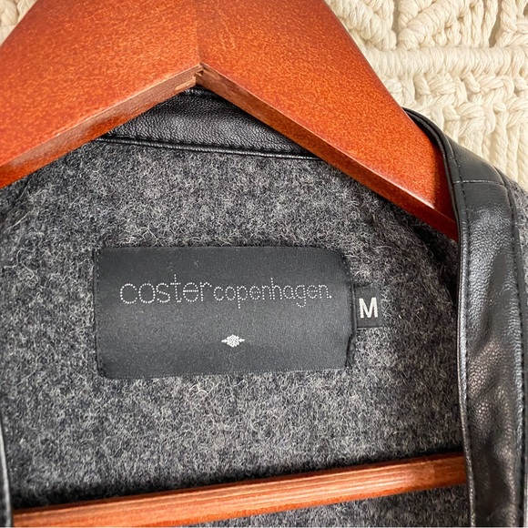 Coster Copenhagen Wool Blend Charcoal Sweater Cardigan Size Medium - Picture 6 of 11